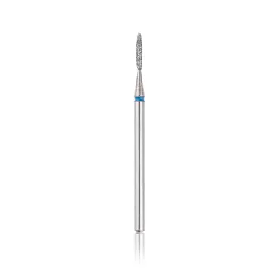 Capăt freza Diamant HEAD flacăra rotunjită, albastru, L-8,0 mm, Ø1,4 mm