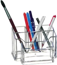 Organizator de birou Ark - Cu 5 compartimente, transparent
