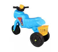 Tricicleta copii fara pedale Spider Light Blue, actionata cu picioarele de la 2 ani pana la 20 kg, inaltime pana la sezut 30 cm