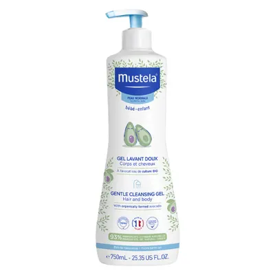 Gel de curatare delicat pentru par si corp, Mustela | 750 ml