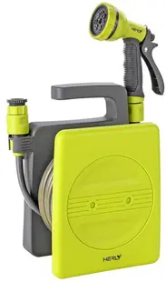 Set tambur pentru furtun Herly – S-line, 10 m, 5/16'', cu pistol și conectori