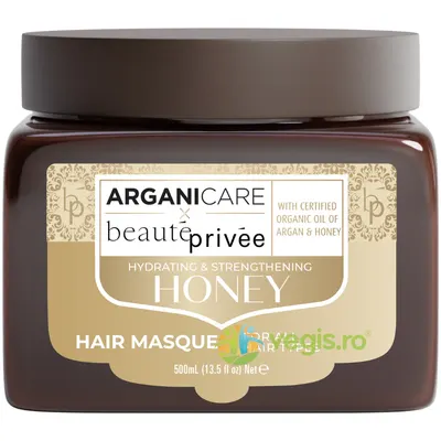 Masca Hidratanta si Fortifianta pentru Par cu Ulei de Argan si Miere Honey 500ml