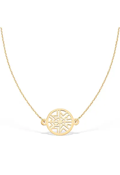 Colier la baza gatului GOD OF WIND - aur 14K - Galben