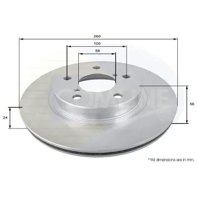 Disc frana COMLINE ADC0802V