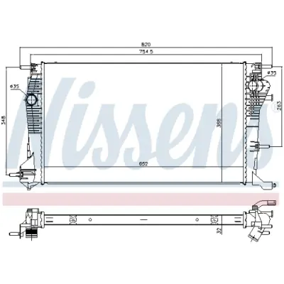 Radiator, racire motor NISSENS 637617
