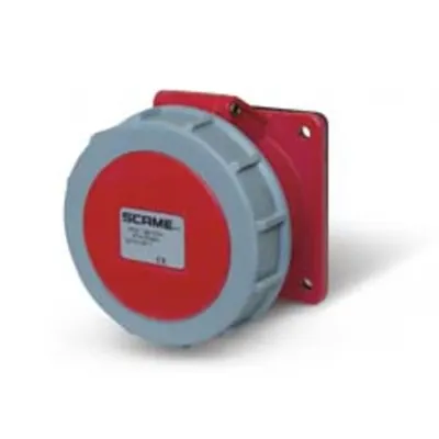Priza incastratan32A 6P+E 6h 380-415V 50Hz 60Hz 75X75MM terminal cu surub