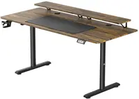 Birou de gaming Ultradesk - Highlander XXL, 72-117 cm, maro