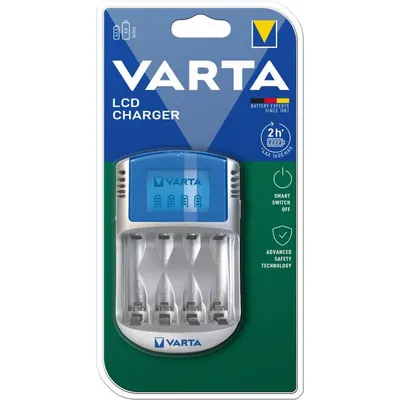 Incarcator Varta LCD Charger cu Alimentator Auto 12V si USB, A0114366