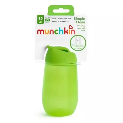 Cana Simple Clean Munchkin cu pai 296ml 12L+ green