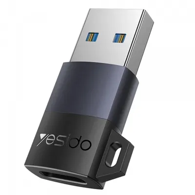 Adaptor Date si Incarcare USB-C - USB-A Yesido GS34, Gri