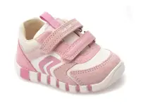 Pantofi sport GEOX roz, B3558C, din material textil si piele naturala