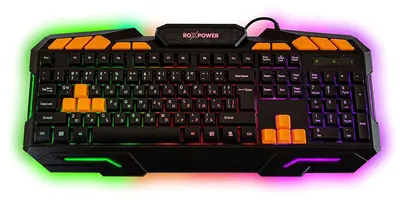 Tastatură de gaming Roxpower - G-8100 Gaming LED, negru