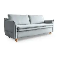 Canapea gri deschis extensibilă 225 cm Charming Charlie – Miuform