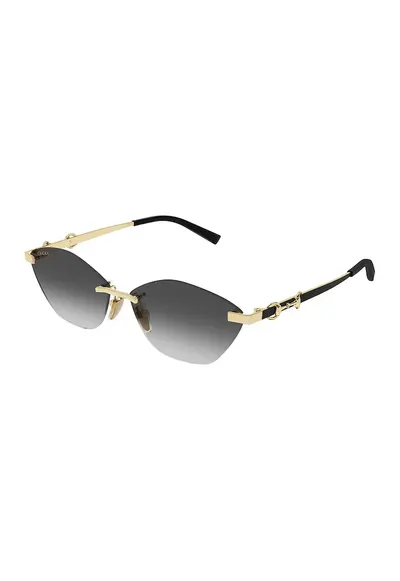 Ochelari de soare cat-eye - Auriu/Negru
