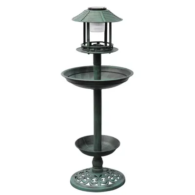 Gossi fantana/hranitor pentru pasari cu lumina solara