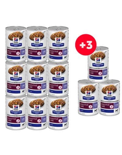 HILL'S Prescription Diet Canine i/d Low Fat 9+3 CADOU hrană dietetică câini, pentru probleme digestive