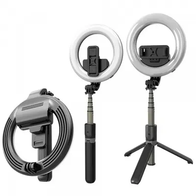 Selfie Stick Bluetooth Techsuit L07, Universal, Negru