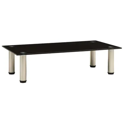 vidaXL Suport TV, negru, 60 x 35 x 17 cm, sticlă securizată