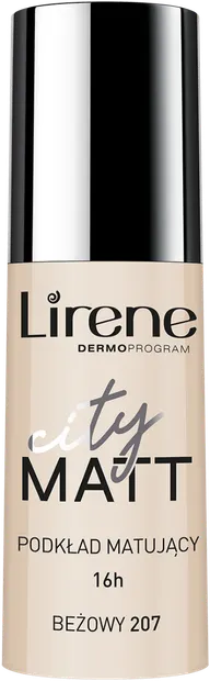 Fond de ten matifiant City Matt Beige 207, 30ml, Lirene