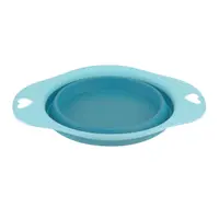 Bol pliabil, din silicon, pentru animale, 19 cm, culoarea albastru