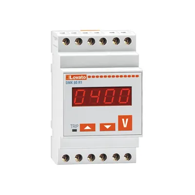 VOLTMETER, monofazata, 1 tensiune VALUE, 1 MAX tensiune VALUE, 1 MIN tensiune VALUE. RELAY OUTPUT WITH CONTROL AND PROTECTION FUNCTIONS