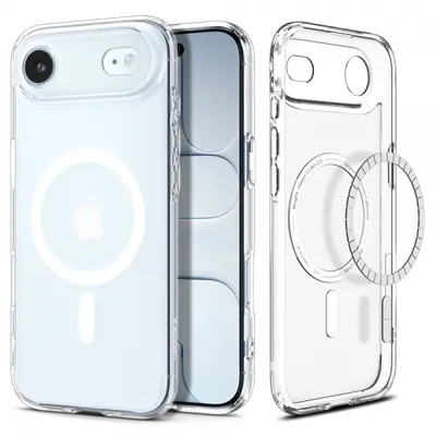 Husa MagSafe pentru Apple iPhone 17 Air, Spigen, Ultra Hybrid, Alba Satinata ACS10317