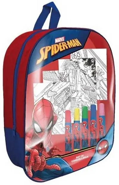 Ghiozdan pentru grădinița IMC Toys - Spider-Man, cu trusa de colorat