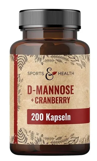 D-manoză + Merișor, 200 capsule, Sports & Health Solutions