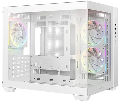 Cutie DeepCool - CG330 3F WH, mini tower, alb
