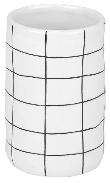 Pahar pentru periuțe de dinți Estia - Cage, 7.5 х 7.5 x 12 cm