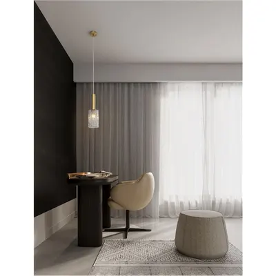 Lampa suspendata CERTA Alama aurie Metal & Clear Structured Sticla LED E27 1x12W 230V Fara bec IP20