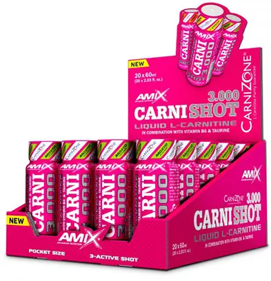 CarniShot 3000, mango, 20 shoturi x 60 ml, Amix