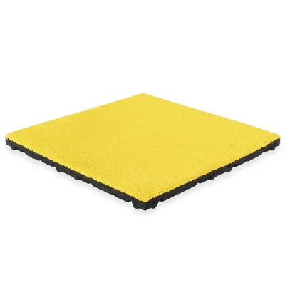 Strat superior EPDM pentru plăci de cauciuc - 50 x 50 cm - 45 mm - Galben