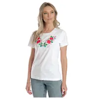 Tricou broderie dama DV24TB01 alb floral, Dress to Impress | marimea L
