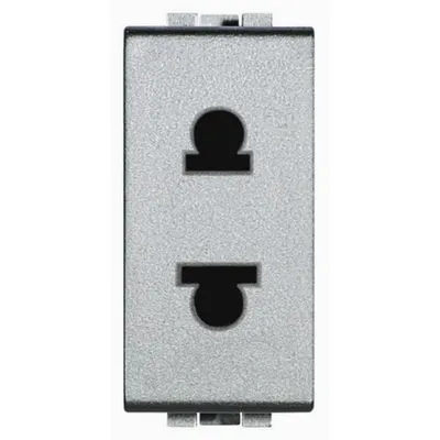 Priza standard european-american 2P+T LiVing Light - 127/250 V -Tech - 1 modul