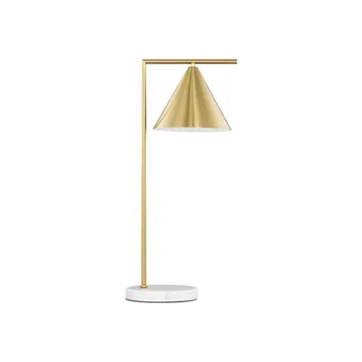 Veioza SWAY Brass Metal & Alb Marble Baza LED E27 1x12W 230V IP20 Fara bec Lungime cablu: 130 cm