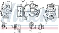Compresor climatizare aer conditionat potrivit MERCEDES M (W164), R (W251, V251), S (C216), S (W221) 2.2D-6.2 10.05-12.13
