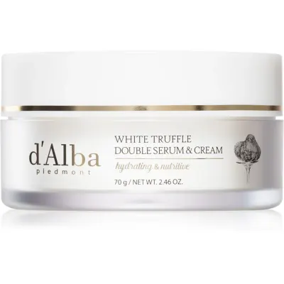 d'Alba White Truffle Double Serum & Cream cremă de zi și ser cu efect de fermitate 2 in 1 70 g