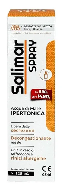 Sanavita Salimar Spray nazal hipertonic, 125 ml, Paladin Pharma