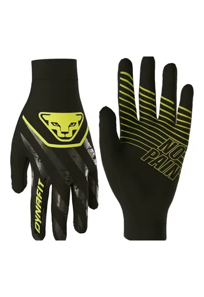 Manusi alergare Trail Reflective-Negru/Lime-S