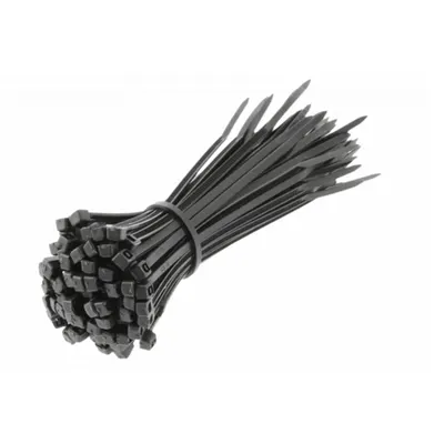 BRIDA PLASTIC 370X4.8MM Negru (SET 100 BUC) rezistente UV