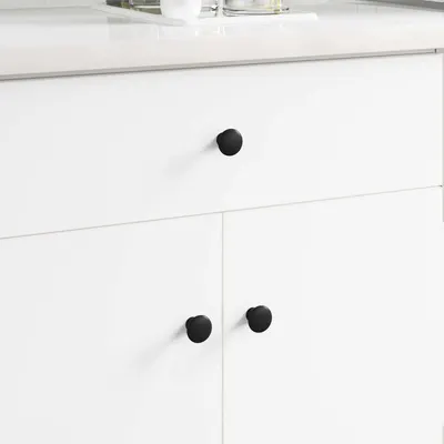 vidaXL Mânere 2 buc. Negru Ø30 mm Aluminiu