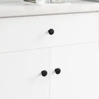 vidaXL Mânere 2 buc. Negru Ø30 mm Aluminiu