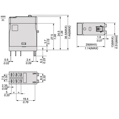 Releu Ambrosabil de Interfata, Zelio Rxg, 2C/O Standard 48Vca-5A, cu Ltb Si Led