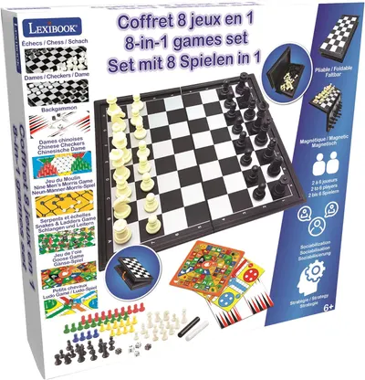 Set de jocuri de societate Lexibook: 8 in 1