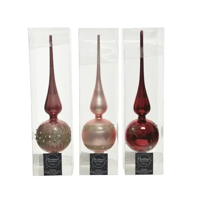 Varf de brad - Treetop with Decoration - Pink - mai multe culori
