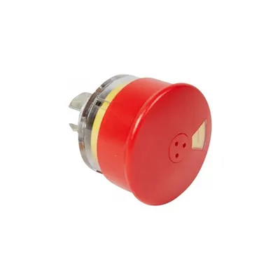 Osmoz non illuminated stay-put mushroom head - push-pull EN 418 - rosu u009DØ54 O-I