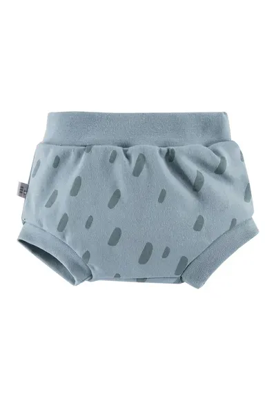 Pantaloni scurti bufanti Bloomers - Botanic - Verde Pacific cu buline - pentru baietei - Verde
