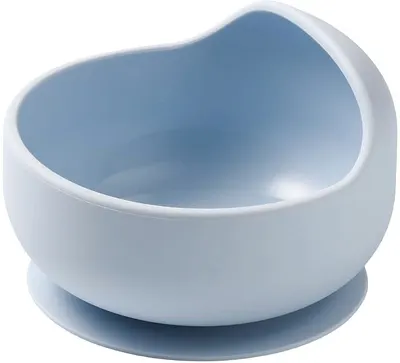 Bol din silicon cu ventuză Babyono - Albastru
