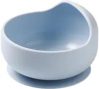Bol din silicon cu ventuză Babyono - Albastru